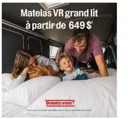 Dormez Vous Matelas VR grand lit offer