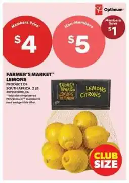 Real Canadian Superstore FARMER'S MARKET LEMONS offer