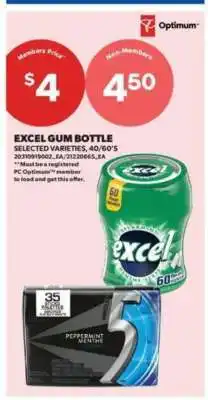 Real Canadian Superstore EXCEL GUM BOTTLE offer