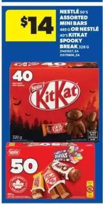Real Canadian Superstore Nestlé Assorted Mini Bars or KitKat Spooky Break offer