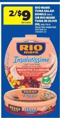 Real Canadian Superstore RIO MARE TUNA SALAD BOWLS or RIO MARE TUNA IN OLIVE OIL offer