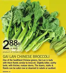 Loblaws Gai lan chinese broccoli offer