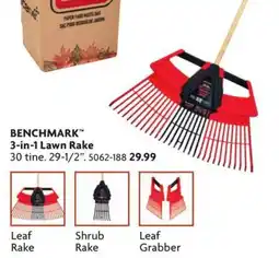 Home Hardware Benchmark 3-in-1 Lawn Rake offer