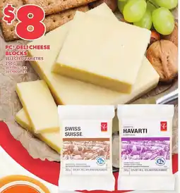 Loblaws PC deli cheese blocks offer