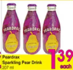 Danforth Food Market Peardrax Sparkling Pear Drink offer