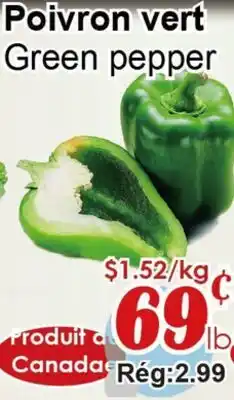 Marche C&T Green pepper offer