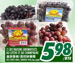 Marché Lian Tai 2 LBS RASINS AROMATISÉS ÀU LITCHI ET AU CHAMPAGNE offer