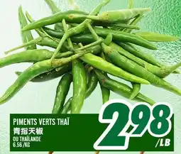Marché Lian Tai PIMENTS VERTS THAÏ offer