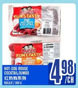 Marché Lian Tai BULILIT HOT-DOG ROUGE COCKTAIL/JUMBO offer
