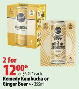 London Drugs Remedy Kombucha or Ginger Beer offer