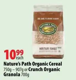 London Drugs Nature's Path Organic Cereal offer