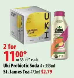 London Drugs Uki Prebiotic Soda offer