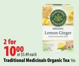 London Drugs Traditional Medicinals Organic Tea offer