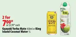 London Drugs Guayaki Yerba Mate or King Island Coconut Water offer