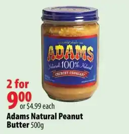 London Drugs Adams Natural Peanut Butter offer