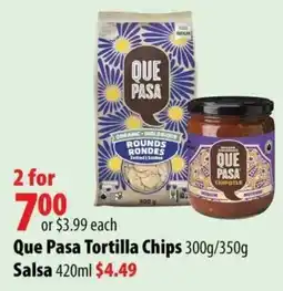 London Drugs Que Pasa Tortilla Chips offer