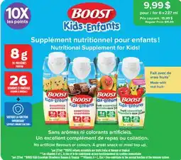 Jean Coutu BOOST Kids offer