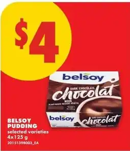 No Frills Belsoy pudding offer