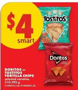 No Frills Doritos or Tostitos tortilla chips offer
