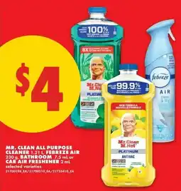No Frills Mr. Clean all purpose cleaner offer