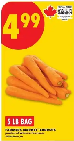 No Frills Farmers Market carrots offer