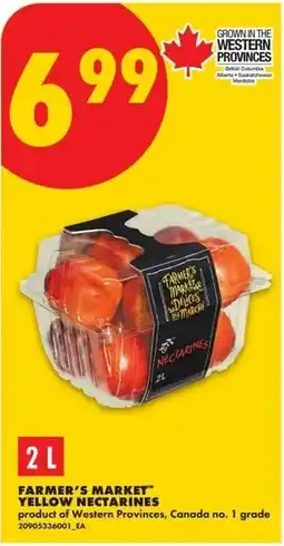 No Frills Farmer's Market yellow nectarines offer