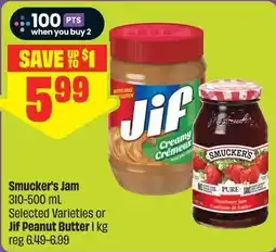 FreshCo Smucker's Jam or Jif Peanut Butter offer
