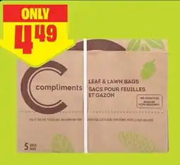 FreshCo Compliments leaf & lawn bags offer