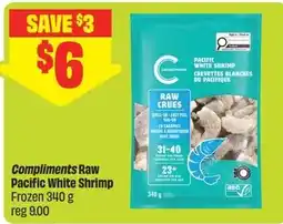 FreshCo Compliments raw pacific white shrimp offer