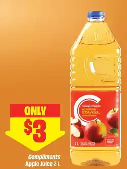 FreshCo Compliments apple juice offer