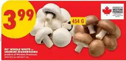 No Frills PC whole white or cremini mushrooms offer