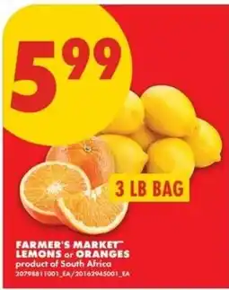 No Frills Farmer's Market lemons or oranges offer