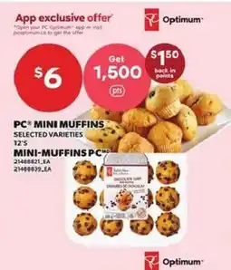 Independent Grocer PC mini muffins offer