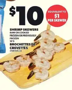 Independent Grocer Shrimp Skewers offer
