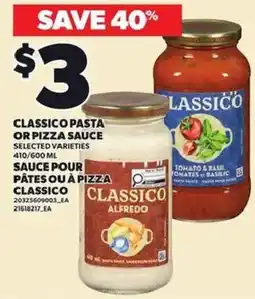 Independent Grocer Classico pasta or pizza sauce offer