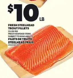 Independent Grocer Fresh Steelhead Trout Fillets offer