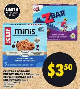 Independent Grocer Clif zbars organic energy snack bars offer