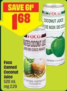 FreshCo Foco Canned Coconut Juice offer