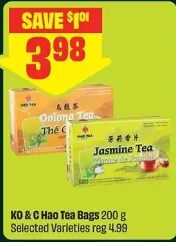 FreshCo KO & C Hao Tea Bags offer