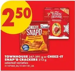 No Frills Townhouse cheez-it snap'd crackers offer