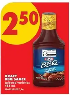 No Frills Kraft bbq sauce offer