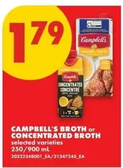 No Frills Campbell's broth or concentrated broth offer