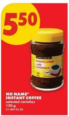 No Frills No Name instant coffee offer