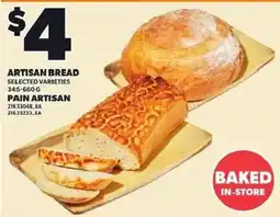 Independent Grocer Artisan bread offer