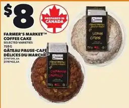 Independent Grocer Farmer's Market coffee cake offer