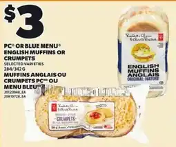 Independent Grocer Patisserie Choisie English Muffins or Crumpets offer
