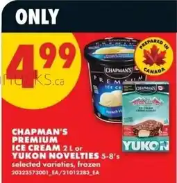 No Frills chapman's premium ice cream offer