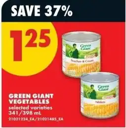 No Frills green giant vegetables offer