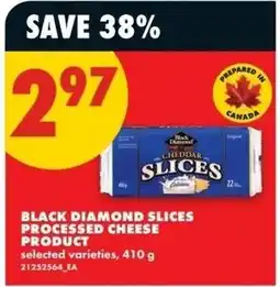 No Frills Black diamond slices offer