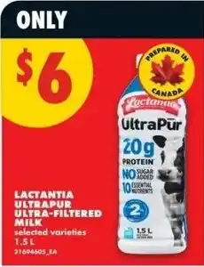 No Frills Lactantia ultra-pur ultra-filtered milk offer
